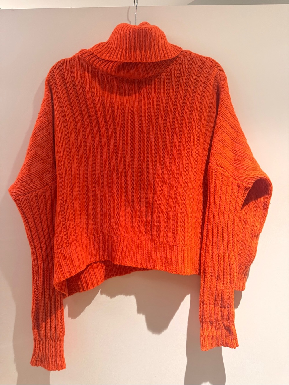 Ralph Lauren Blue Label- Orange Ribbed Turtleneck Sweater